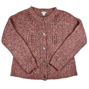 Sundance Womens Cardigan Sweater Pink X-Small Knit Preppy Cottage Core Old Money